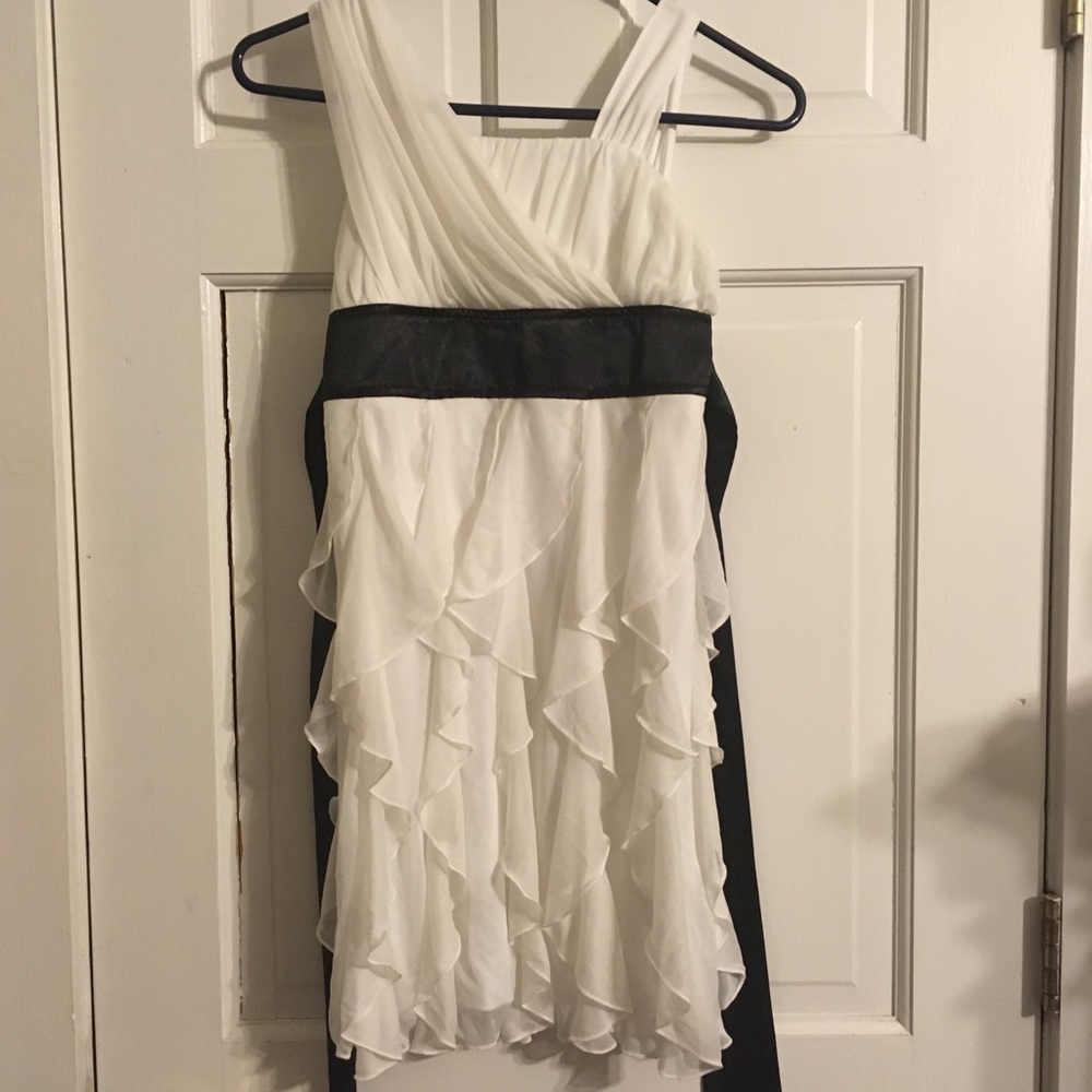 Sequin Hearts White Formal Dress